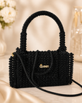 Black Queen Perlen Tasche