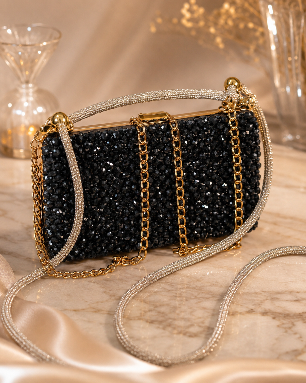 Goldene Nacht Tasche
