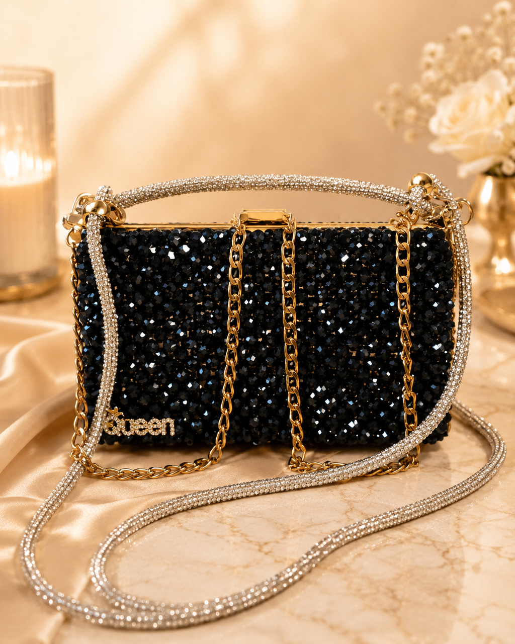 Goldene Nacht Tasche